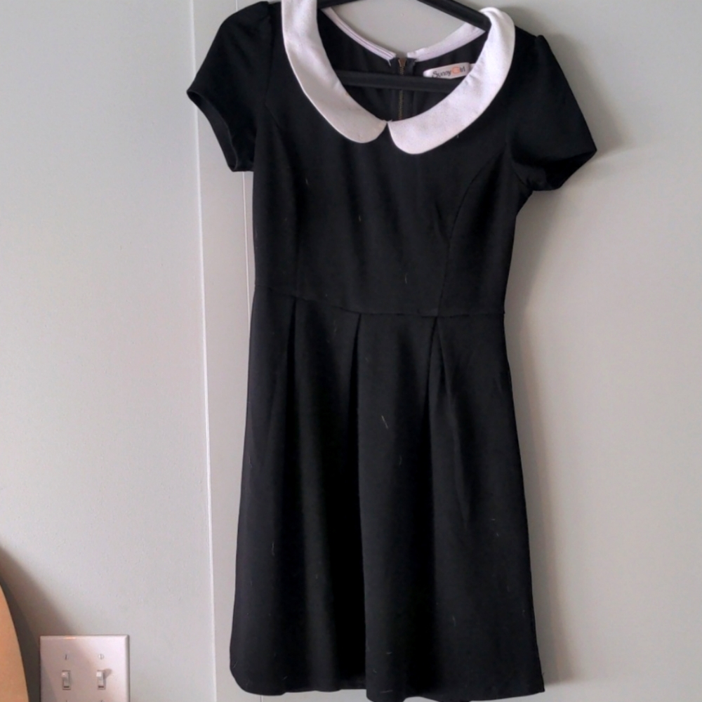 Baby doll black Wednesday Adams dress